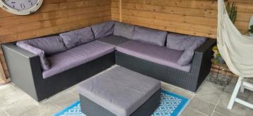 Luxe Wicker Loungeset - 5 persoons beschikbaar voor biedingen