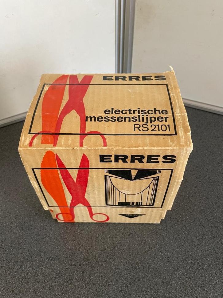 Vintage elektrische messenslijper van Erres, Huis en Inrichting, Keuken | Keukenbenodigdheden, Ophalen of Verzenden