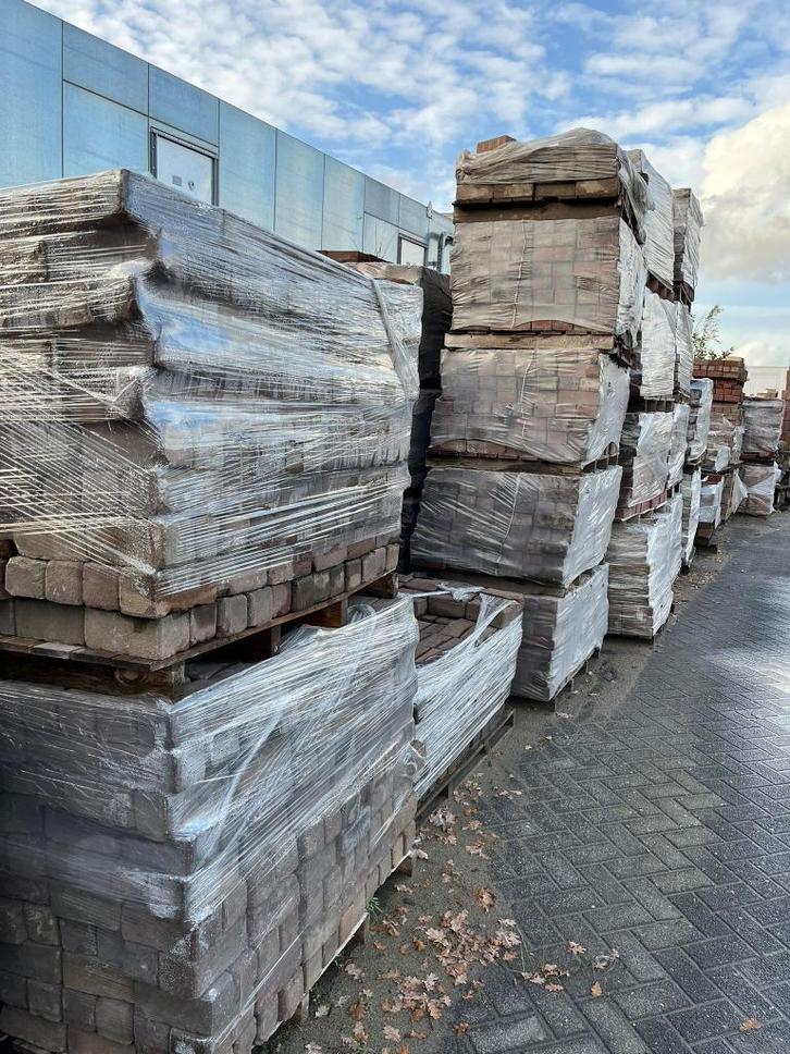 gebruikte restpartijen gebakken klinkers waaltjes dikformaat, Tuin en Terras, Tegels en Klinkers, Gebruikt, Klinkers, Ophalen of Verzenden