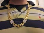 Koningsketting 18k gold plated, Sieraden, Tassen en Uiterlijk, Kettingen, Ophalen of Verzenden, Nieuw, Goud, Goud