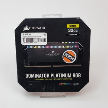 Corsair Dominator Platinum RGB DDR5 32GB (2x16GB) 5600MHz beschikbaar voor biedingen