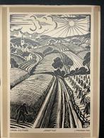 J. Francken Pzn.(1897-1977) - Houtsnede 'Oogststijd, Antiek en Kunst, Ophalen of Verzenden