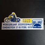 Sticker.  Wereldkamp. Ijsspeedway Eindhoven.  1979., Verzamelen, Ophalen of Verzenden, Zo goed als nieuw
