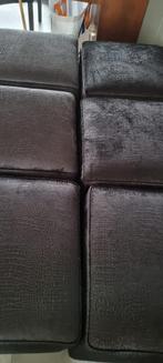 6 Croco velvet zwarte barkrukken, Huis en Inrichting, Barkrukken, Nieuw, 2 krukken, 60 tot 90 cm, Ophalen