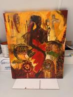 Schilderij Maasai vrouw, Antiek en Kunst, Ophalen
