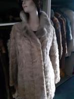 Lichtgrijze echte nerts mink bontjas bont jas bontjasje M, Ophalen of Verzenden, Zo goed als nieuw, Maat 38/40 (M), Grijs