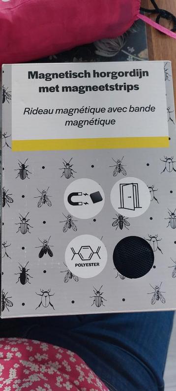 Magnetisch Hor Gordijn met Magneetstrips - Zwart 235x95cm beschikbaar voor biedingen