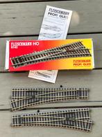 Fleischmann Profirails recht & bocht, wissels, stootblok enz, Gebruikt, Gelijkstroom, Fleischmann, Rails