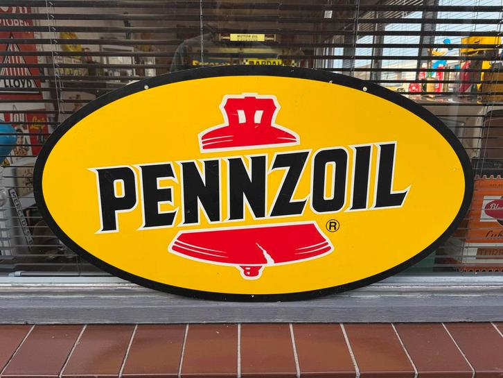 Pennzoil Reclamebord - Vintage Look, Verzamelen, Merken en Reclamevoorwerpen, Zo goed als nieuw, Reclamebord, Ophalen