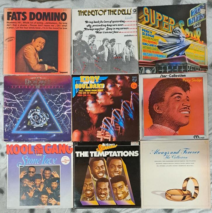Lp verzameling met 36 Soul lp's, Cd's en Dvd's, Vinyl | R&B en Soul, Gebruikt, Ophalen of Verzenden