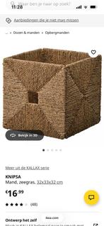 2x opbergdoos knipsa, Ophalen, Zo goed als nieuw, Rechthoekig, Riet