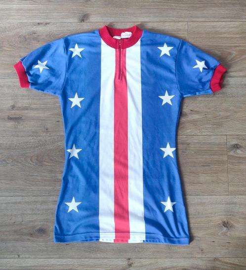 Koerstrui wielershirt team USA jaren '80, Sport en Fitness, Wielrennen, Zo goed als nieuw, Kleding, Ophalen of Verzenden