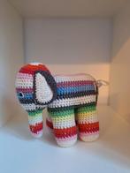 Anne Claire perit kleurrijk gehaakt olifantje, knuffeltje, Kinderen en Baby's, Vintage, Overige typen, Ophalen of Verzenden, Zo goed als nieuw