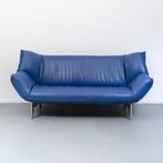1x Leolux Tango 3 zits bank Blauw leder 203-223 cm, Niet ingevuld, Niet ingevuld, Ophalen of Verzenden, Zo goed als nieuw