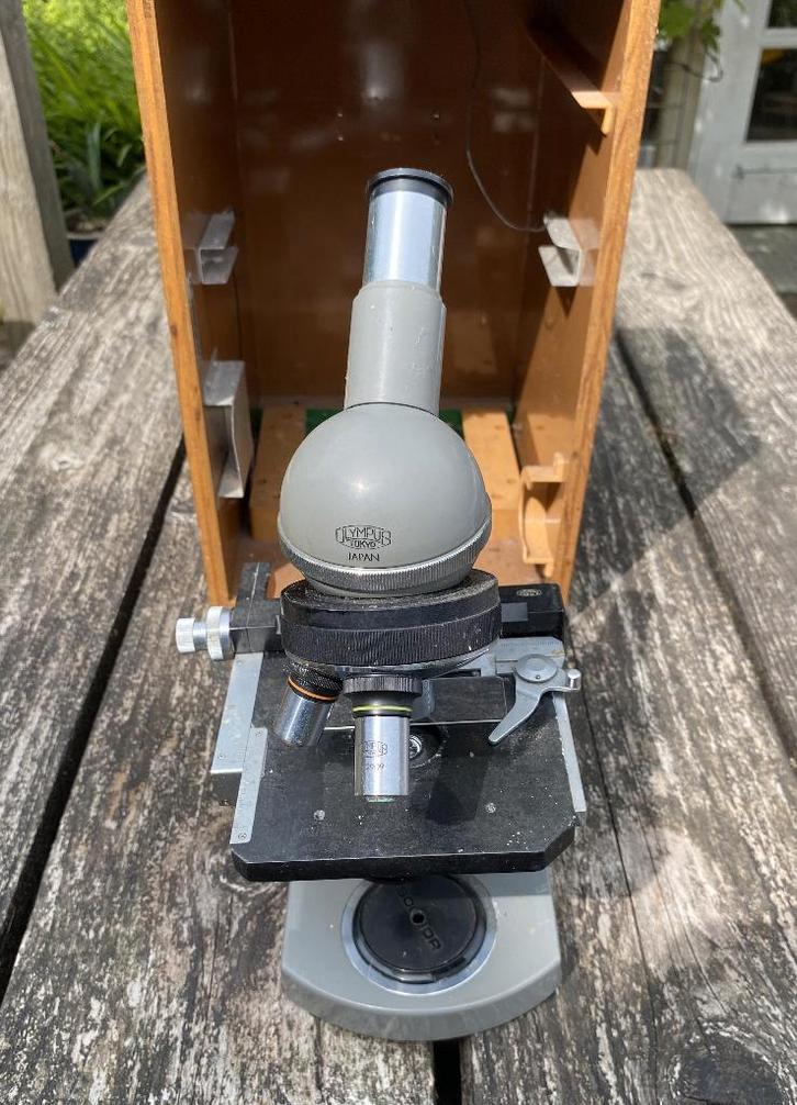 Leuke Microscoop Olympus Tokyo Japan - vintage, Audio, Tv en Foto, Optische apparatuur | Microscopen, Gebruikt, Biologische microscoop
