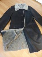 LAMMY Coat donkerbruin leer geschoren lamsvacht mt M  38-40, Maat 38/40 (M), Bruin, Verzenden, Zo goed als nieuw