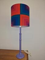 Vintage paars blauw oranje lamp, Ophalen of Verzenden, Zo goed als nieuw, Minder dan 50 cm