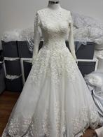 hijab model 34/36 maat bruidsjurk, Kleding | Dames, Trouwjurk, Wit, Ozlem__bahadir@hotmail.com, Ophalen of Verzenden