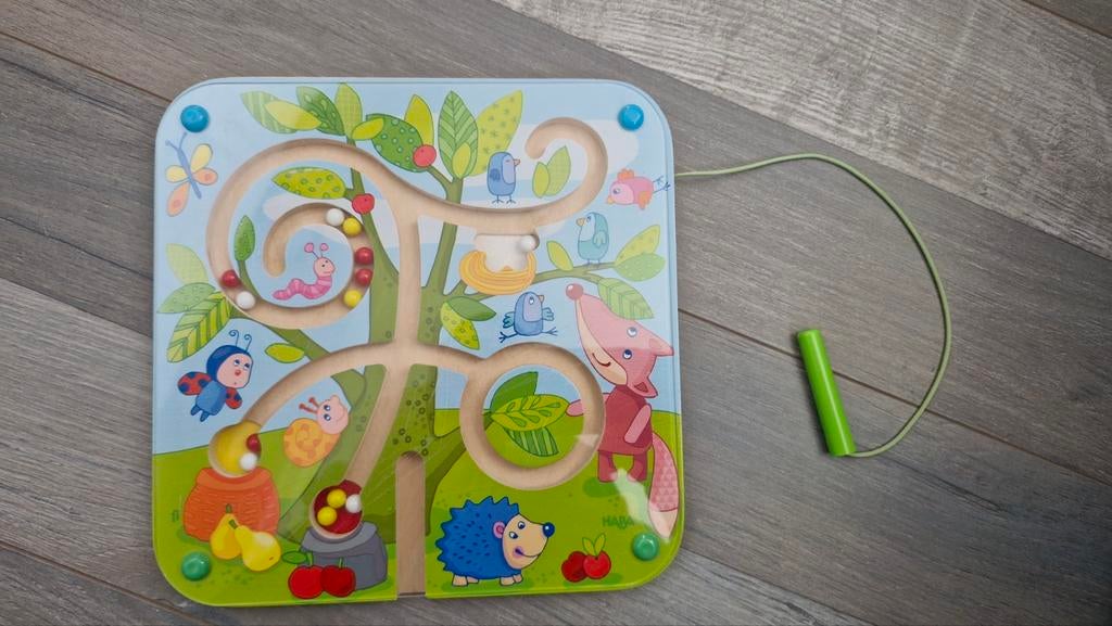 Houten Magnetisch Doolhof Speelgoed, Ophalen of Verzenden, Zo goed als nieuw, Puzzelen