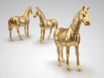 UNIEK XXXXL Future Horse PEGASUS Art design polyresin gold, Antiek en Kunst, Ophalen