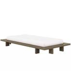 Karup Design Futon Bed - Carob Bruin - 160x200, Bruin, Tweepersoons, Ophalen of Verzenden, Zo goed als nieuw