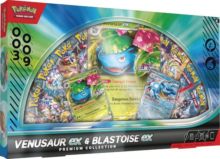 Pokemon Venusaur Ex & Blastoise EX Premium collection, Hobby en Vrije tijd, Verzamelkaartspellen | Pokémon, Nieuw, Overige typen
