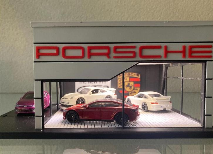 Hotwheels Diorama miniatuur 1:64 met USB led-dakverlichting!, Hobby en Vrije tijd, Modelbouw | Figuren en Diorama's, Nieuw, Diorama