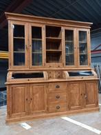 Prachtige Grutterskast/Winkelkast met facet geslepen glas, Huis en Inrichting, Kasten | Buffetkasten, Ophalen, 200 cm of meer
