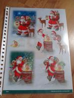 k57 KE34 knipvel kerstman hertje, Hobby en Vrije tijd, Kaarten | Zelf maken, Ophalen of Verzenden, Nieuw, Kerst, Knipvel