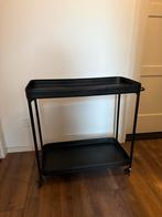 Roltafel / Trolley - Zwart Metaal, Ophalen, Minder dan 50 cm, Gebruikt, 100 tot 150 cm