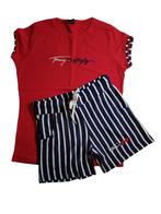 Mooie TOMMY HILFIGER set rood / donkerblauw maat 158-164., Setje, Verzenden, Meisje, Tommy Hilfiger