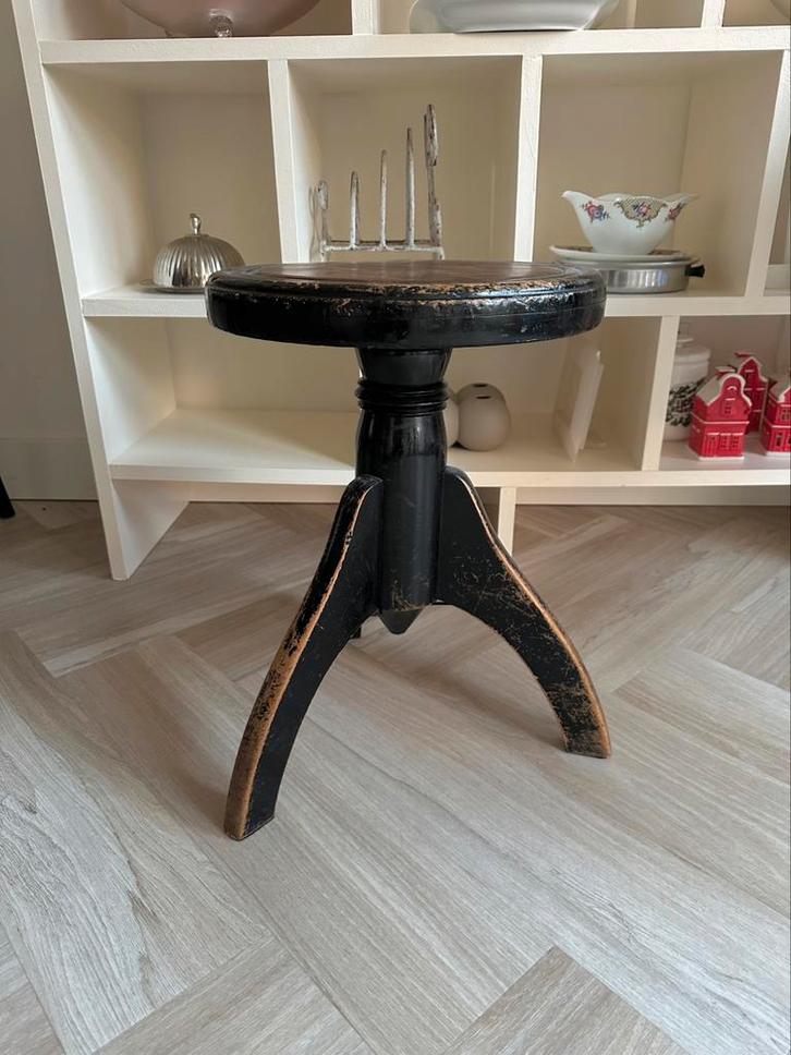 Antieke pianokruk Com. Nr. 7, Huis en Inrichting, Krukjes, Gebruikt, Ophalen of Verzenden