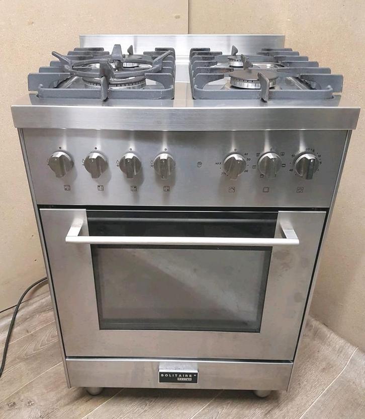 Bosch solitaire design gasfornuis nauwelijk gebruikt Z.G.A.N, Witgoed en Apparatuur, Fornuizen, Zo goed als nieuw, Vrijstaand
