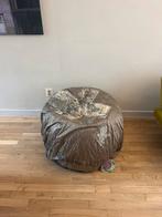 Coco-mat poef met design hoes - La vida eres tu, Gebruikt, Overige typen, Ophalen of Verzenden, Minder dan 10 m²