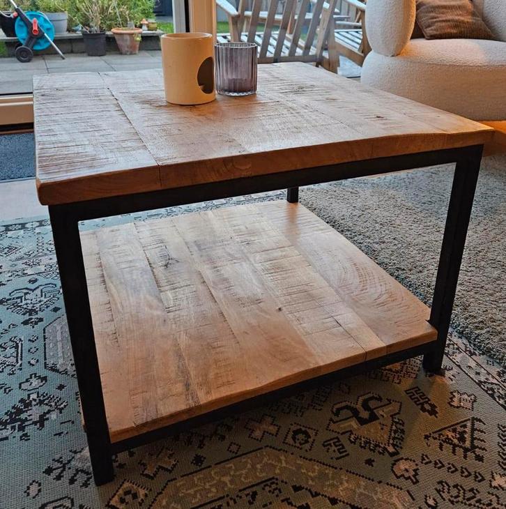Salontafel driftwood 60x60 €100,00, Huis en Inrichting, Tafels | Salontafels, Gebruikt, 50 tot 75 cm, 50 tot 100 cm, 50 tot 100 cm