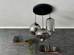 Plafond lamp smokey luxe plafondlampen, Ophalen, Zo goed als nieuw, Glas, Modern  industriële