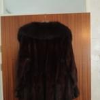 Vintage Bruine Bontjas  mink fox, Maat 38/40 (M), Bruin, Ophalen of Verzenden, Onbekend