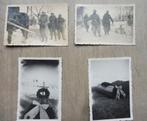 WO2 4 x  foto's  Oostfront begrafenis, winter camouflage., Verzenden, Landmacht, Duitsland, Foto of Poster