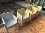 4 stoelen Philippe Starck Toy Chairs, Tuin en Terras, Tuinstoelen, Ophalen of Verzenden, Gebruikt, Kunststof, Stapelbaar