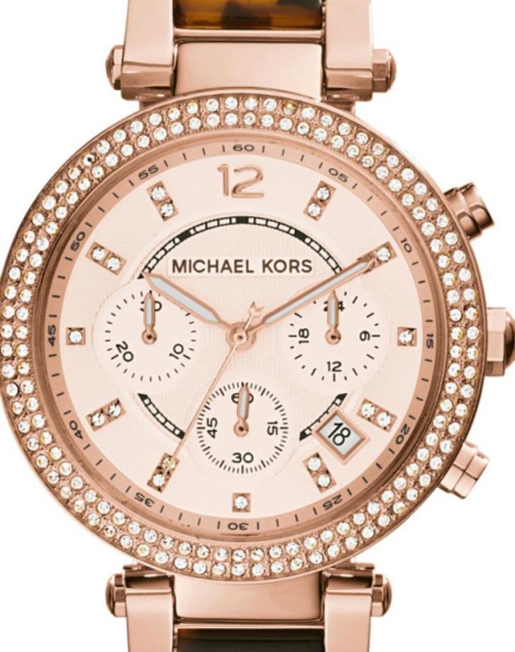 Horloge Michael Kors, Sieraden, Tassen en Uiterlijk, Horloges | Dames, Zo goed als nieuw, Polshorloge, Overige merken, Staal, Staal