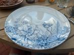 Zoek een kompleet AH blauw met gouden rand kerst servies, Ophalen of Verzenden, Porselein, Overige stijlen