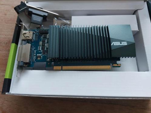 ASUS GT710-SL-1GD5-BRK low profile, Computers en Software, Videokaarten, Zo goed als nieuw, Nvidia, PCI, GDDR3, Ophalen