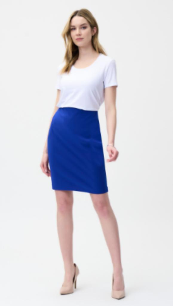 Joseph Ribkoff elegante blauwe stretch rok mt 46/48, Kleding | Dames, Rokken, Nieuw, Maat 46/48 (XL) of groter, Blauw, Ophalen of Verzenden