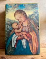 Prachtig oud brocante blik met Maria en kind, DBF jaren ‘40, Ophalen of Verzenden, Gebruikt, Overige, Overige merken