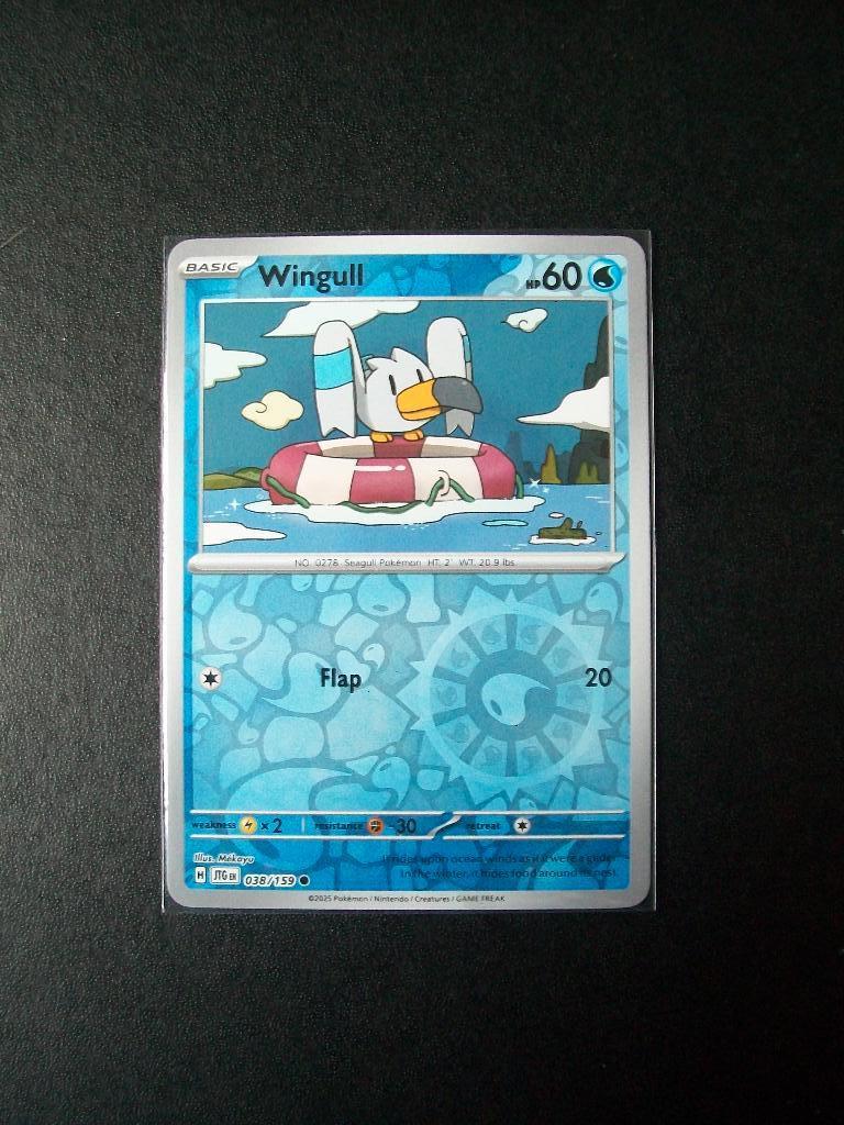 8028. Nieuwe Pokemon Kaart Holofoil WINGULL HP 60 (038/159), Verzenden, Nieuw, Losse kaart, Foil