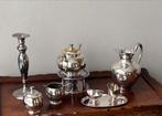 Zilveren Theeservies & Kandelaar Set, Antiek en Kunst, Antiek | Goud en Zilver, Ophalen, Zilver