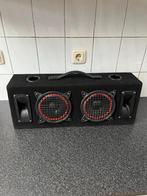 Auto luidsprekers , boxen , boombox in kast ., Auto diversen, Autospeakers, Ophalen, Gebruikt