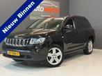 Jeep Compass 2.0 Limited, Leder, Cruise control, 18Inch L.M., 450 kg, Zwart, Handgeschakeld, SUV of Terreinwagen