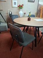 4 Nieuwe stoelen,  Novali, lava/antraciet, van Xooon, Huis en Inrichting, Ophalen, Overige kleuren, Nieuw, Stof