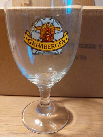 8 Grimbergen  bierglazen.   beschikbaar voor biedingen
